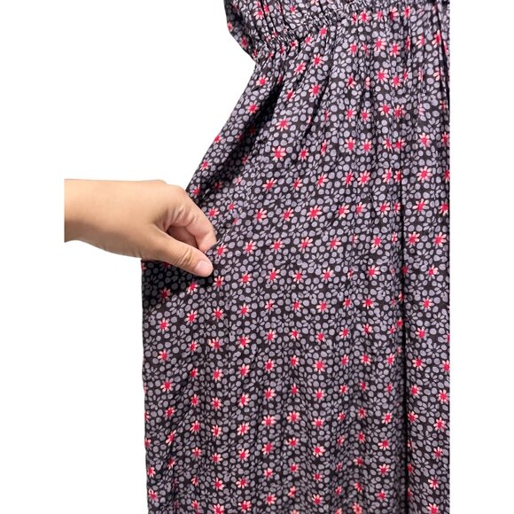 Natalie Martin Anthropologie Nico Wrap Maxi Dress Womens Medium Floral Draped - Picture 9 of 16